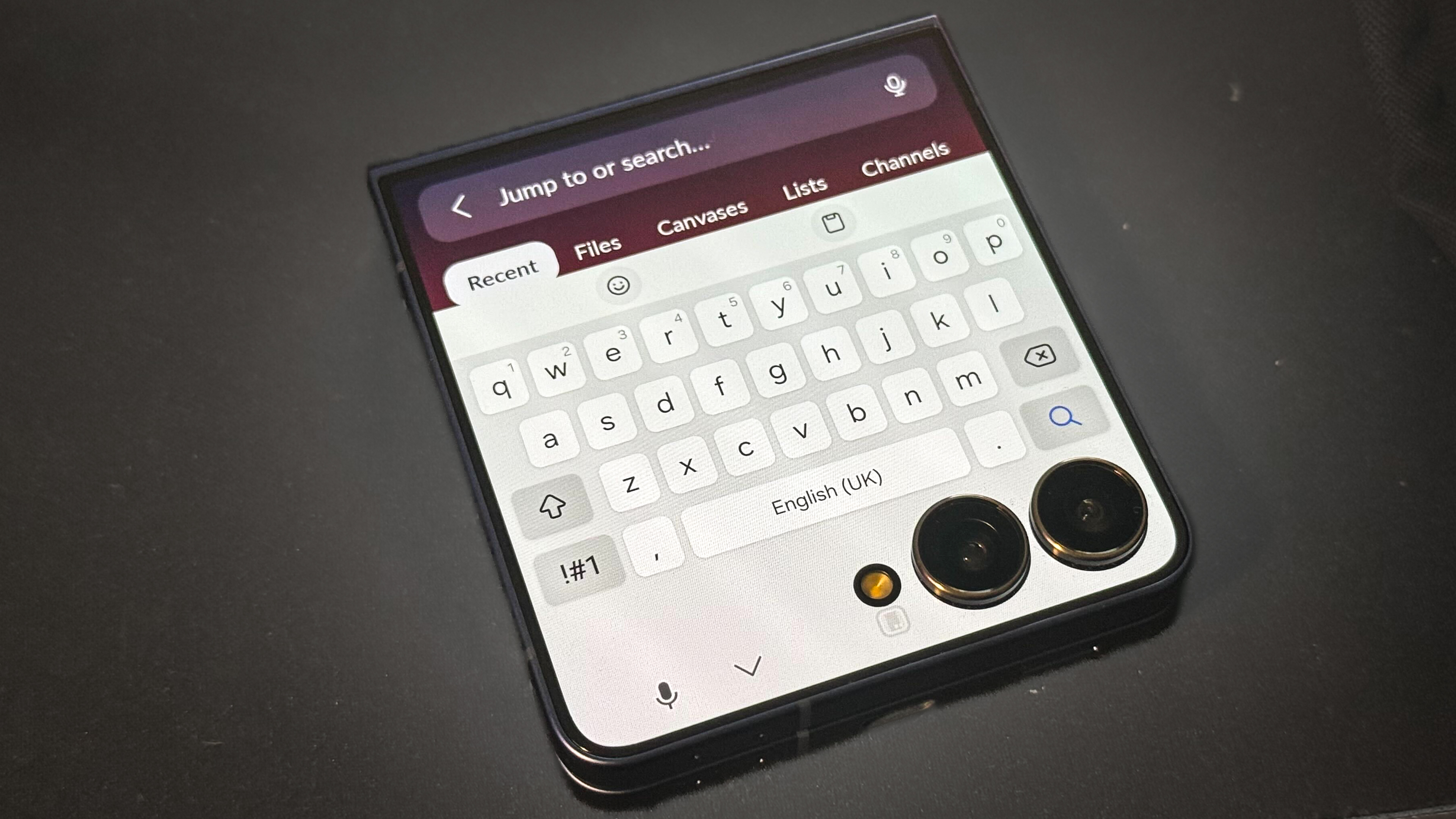 Galaxy Z Flip 7 using Multistar to type