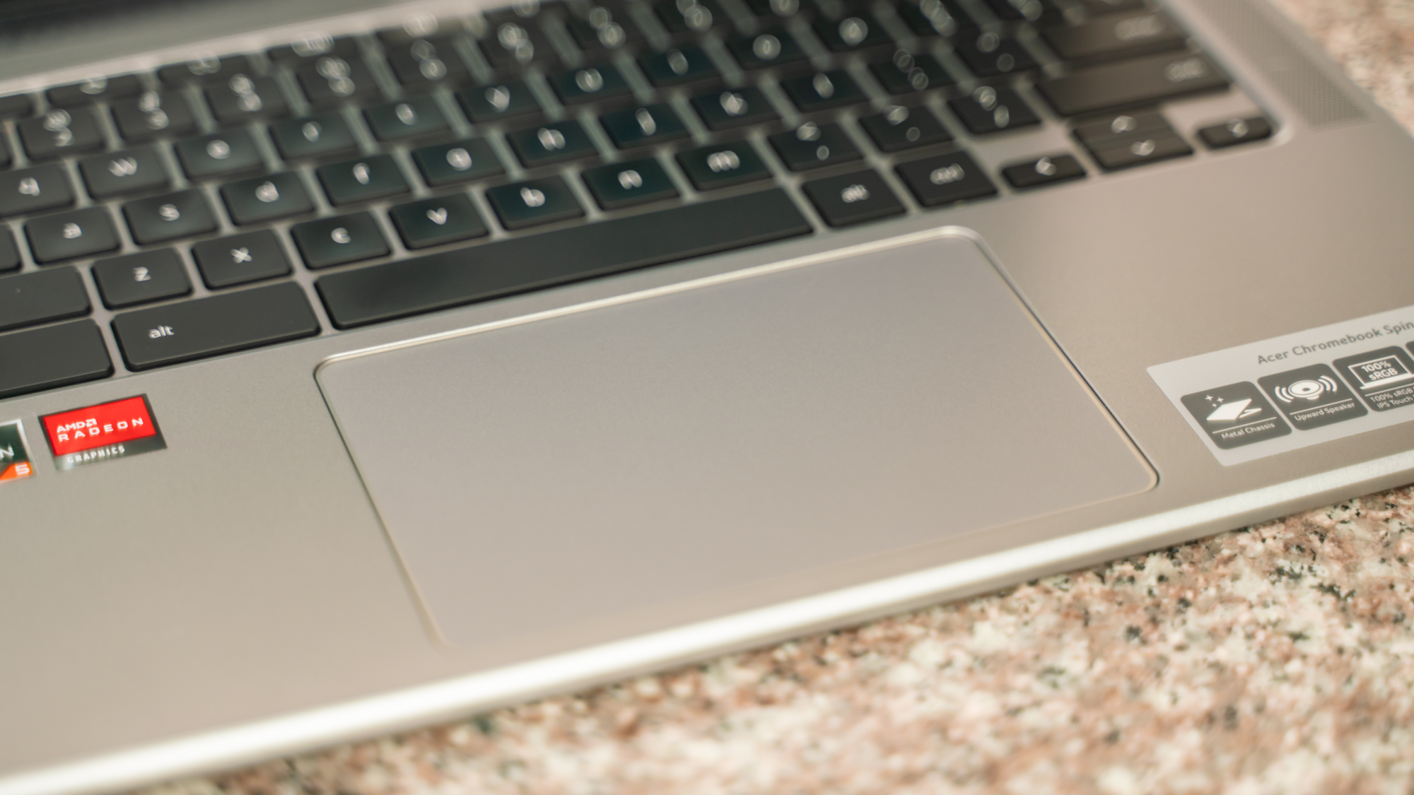 Acer Chromebook Spin 514 (2022) on a kitchen counter