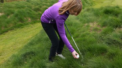 Ball embedded in rough