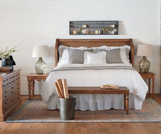 Magnolia furniture in a bedroom.