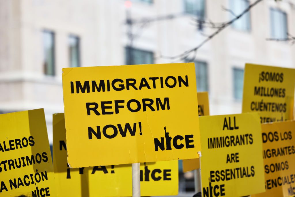 immigration reform protest signs