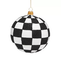 Bloomingdales Checkered Ball Ornament | was $60, now $30 at Bloomingdales