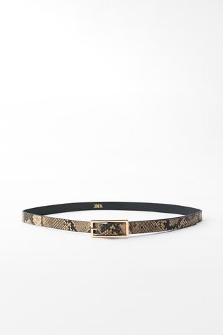 Animal Print Thin Belt