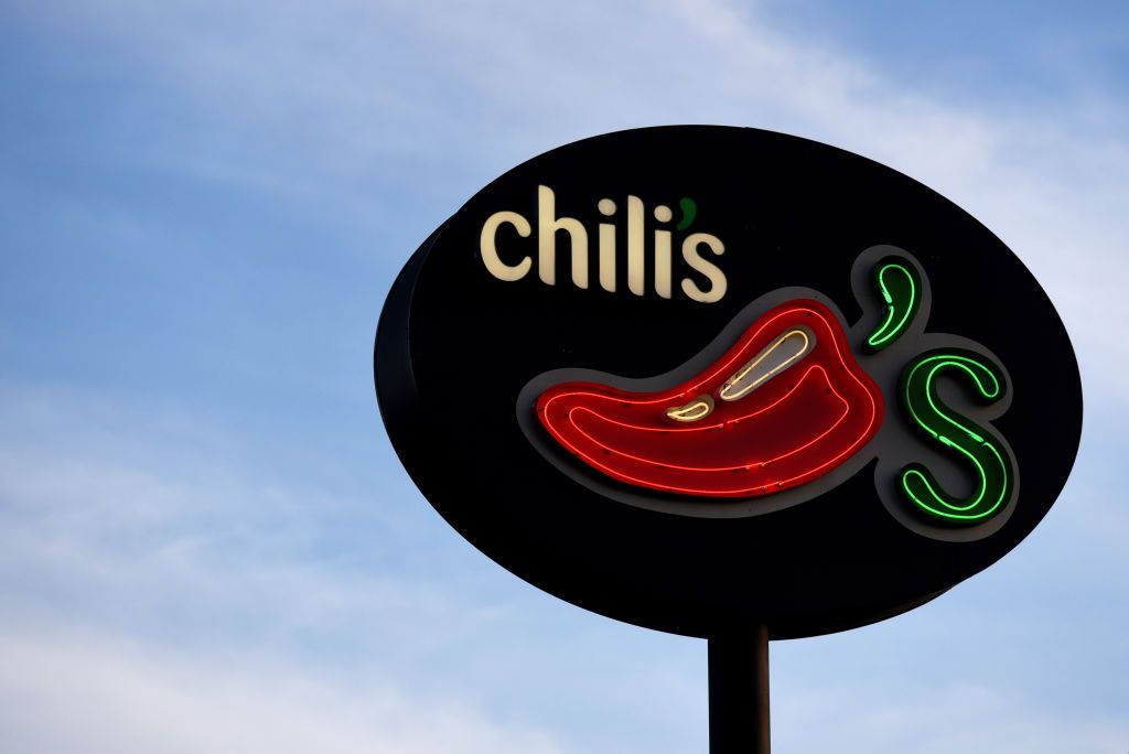 Signage for a Chili&#039;s restaurant, which is owned by Brinker International