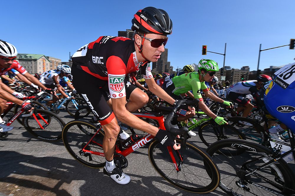 Michael Schar takes a corner at GP de Montreal