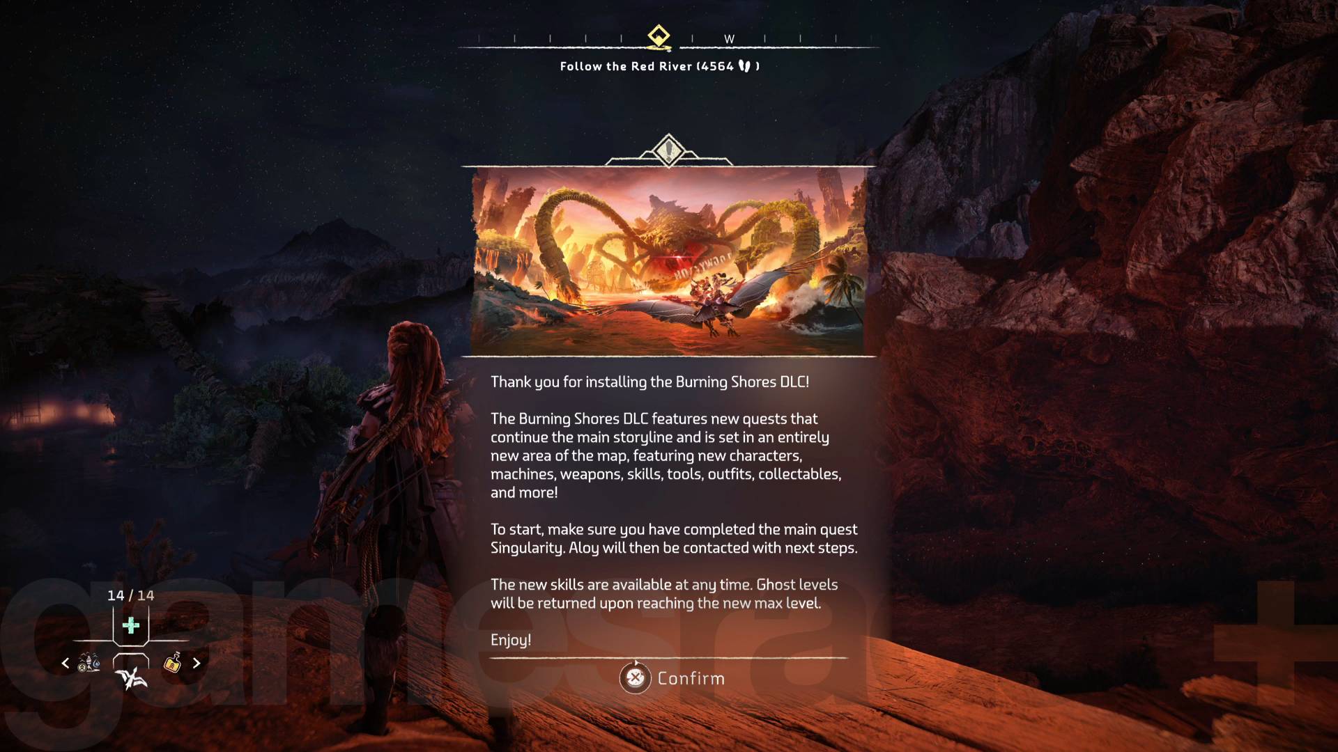 How to access Horizon Forbidden West: Burning Shores DLC