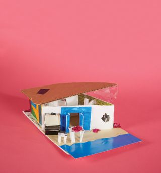 House model from Frank Lloyd Wright Foundation Camp Taliesin