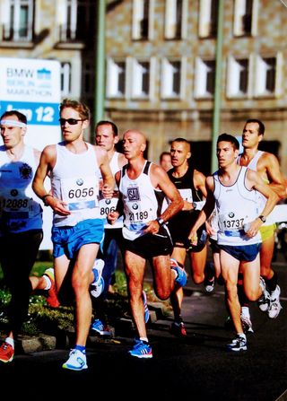 David Bradford running the 2012 Berlin Marathon