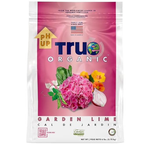 True Organic Garden Lime &amp;ndash; Raises Soil Ph to Reduce Acidity &amp;ndash; Ideal for Hydrangeas and Other Plants &amp;ndash; 6lb Bag