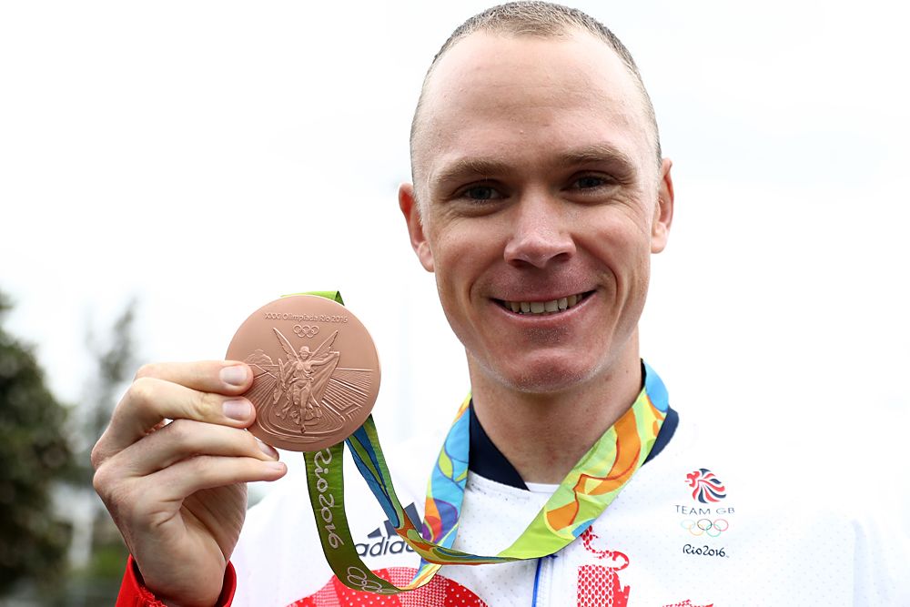Chris Froome with the bronze in Rio