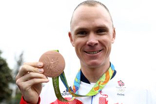 Chris Froome with the bronze in Rio