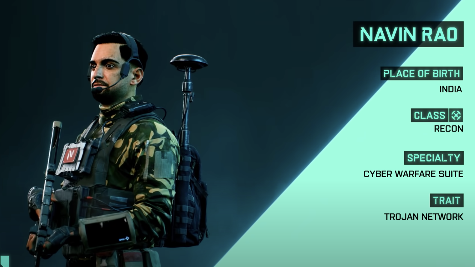 Battlefield 2042 Specialist Navin Rao