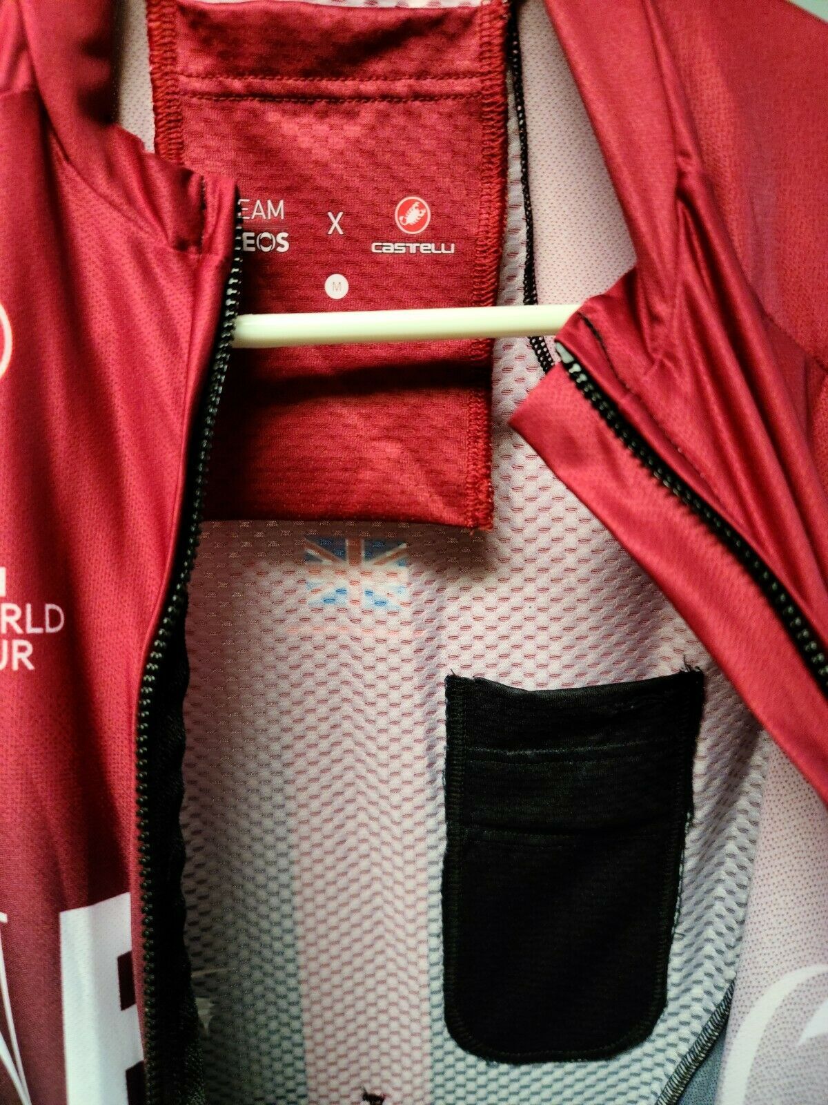 A size medium for Thomas, and a concealed pocket for his race radio