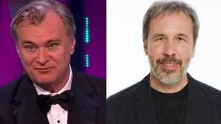 Christopher Nolan accepting Best Director at the BAFTA Awards and Denis Villeneuve in Vanity Fair's "Break Down a Scene"