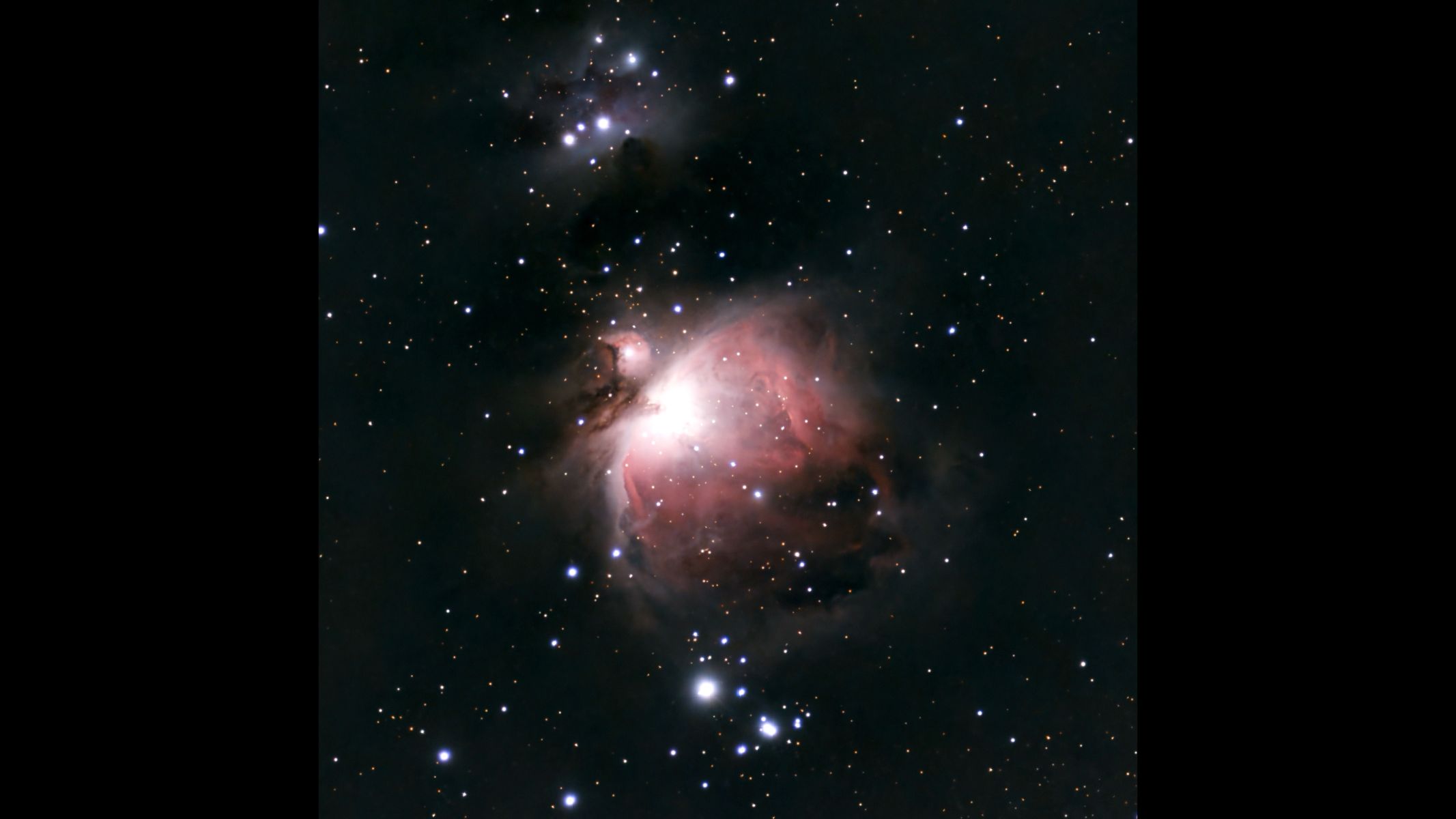 The Orion Nebula (M42), as imaged by the ZWO Seestar S30 Pro in alt-azimuth mode.