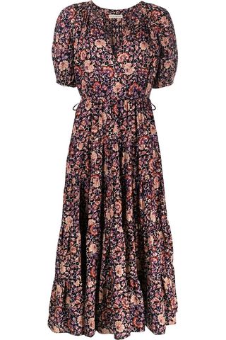 Katie Holmes Wears Ulla Johnson Floral Dress While Out in NYC | Marie ...