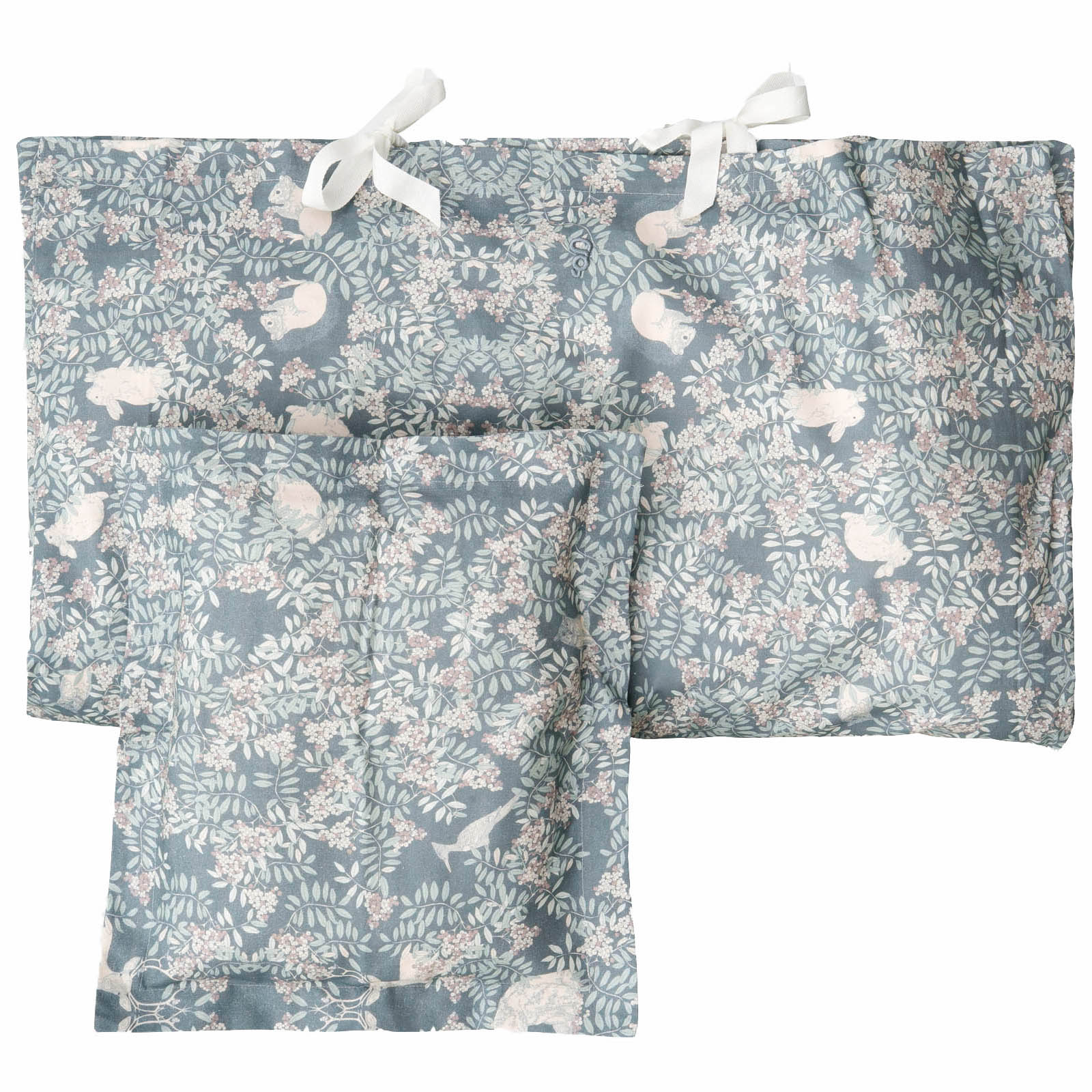 botanical print kids bedding