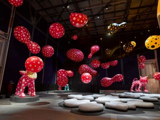Yayoi Kusama exhibition of spotty inflatables