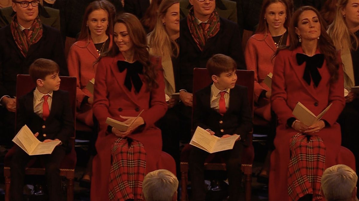 Kate Middleton et le prince Louis ont partagé un doux moment filmé lors du concert "Ensemble à Noël"