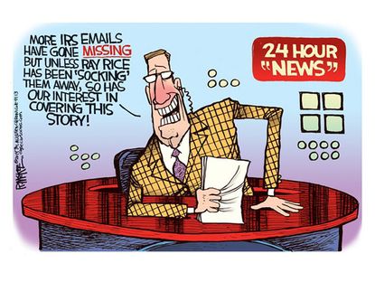 Editorial cartoon news Ray Rice IRS US