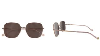 aviator wire-framed sunglasses