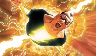 Black Adam filled with power
