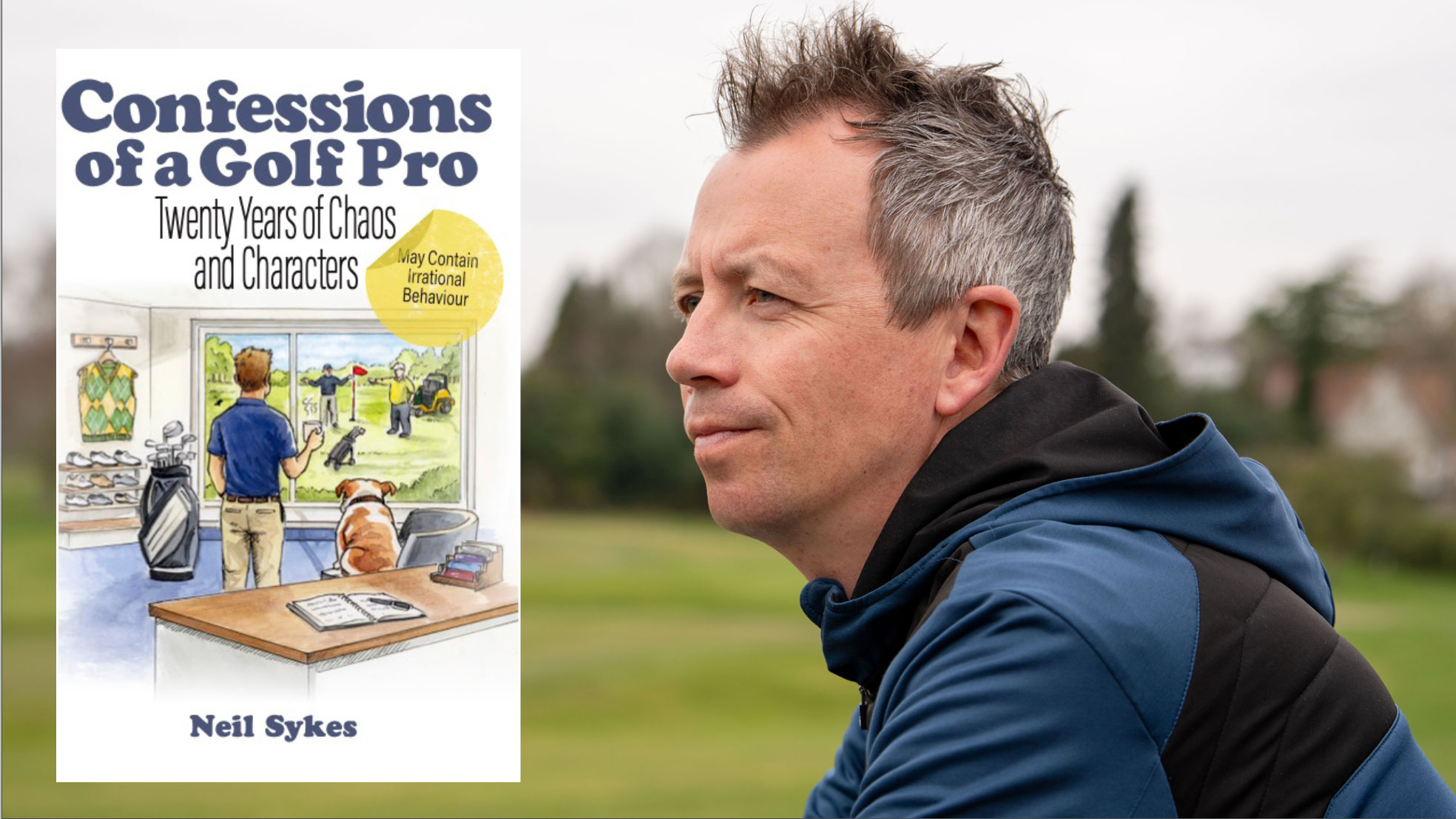 Neil Sykes with his new book Confessions of a Golf Pro