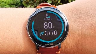 The activity widget in the Polar Ignite 3 Titanium