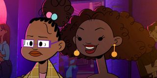 Gia scared to be at the club and her bestie super excited in animated short Twenty Something