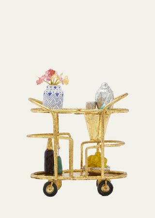 Glam Bar Cart Ornament