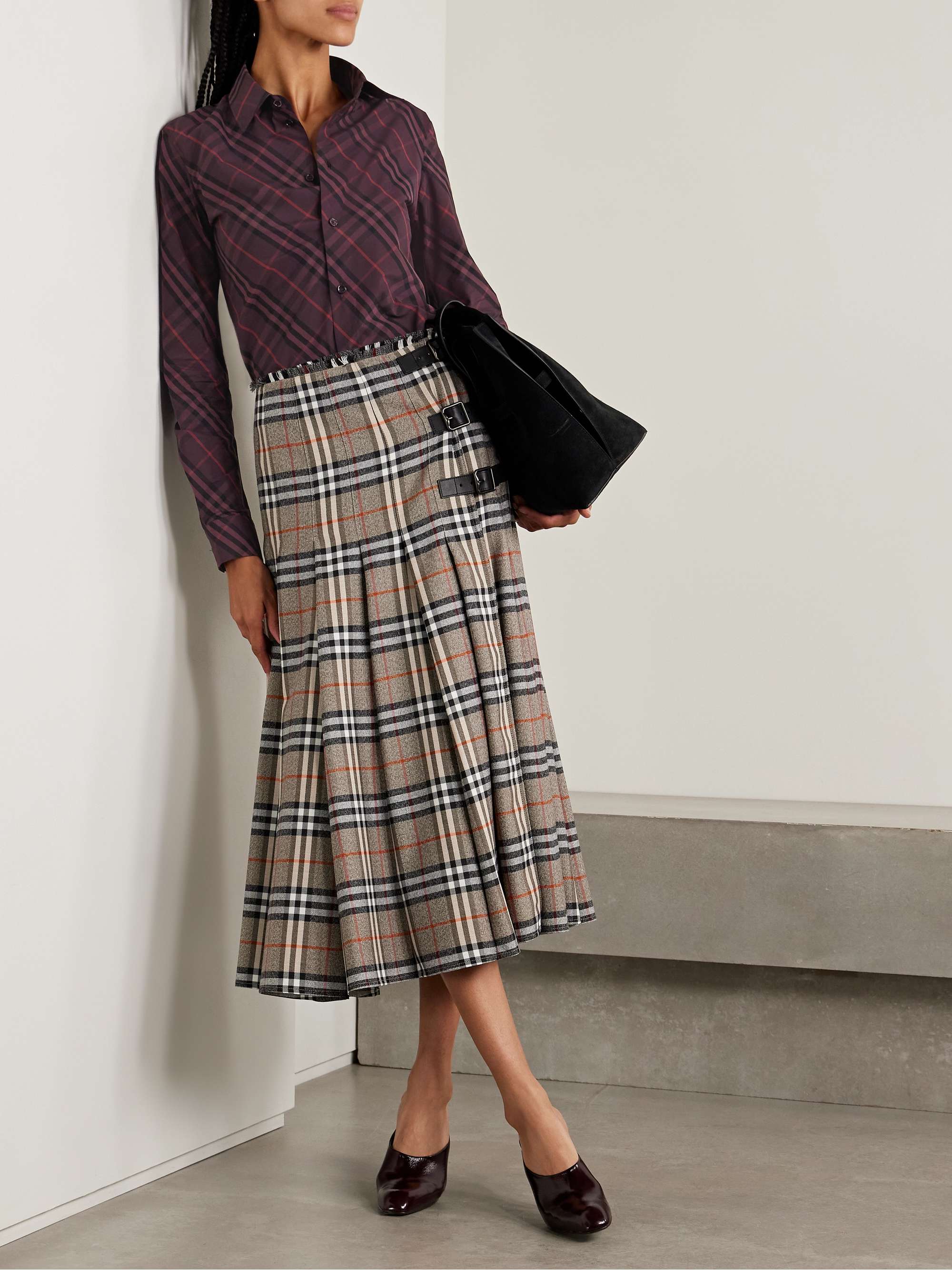 Checked Cotton-Poplin Shirt