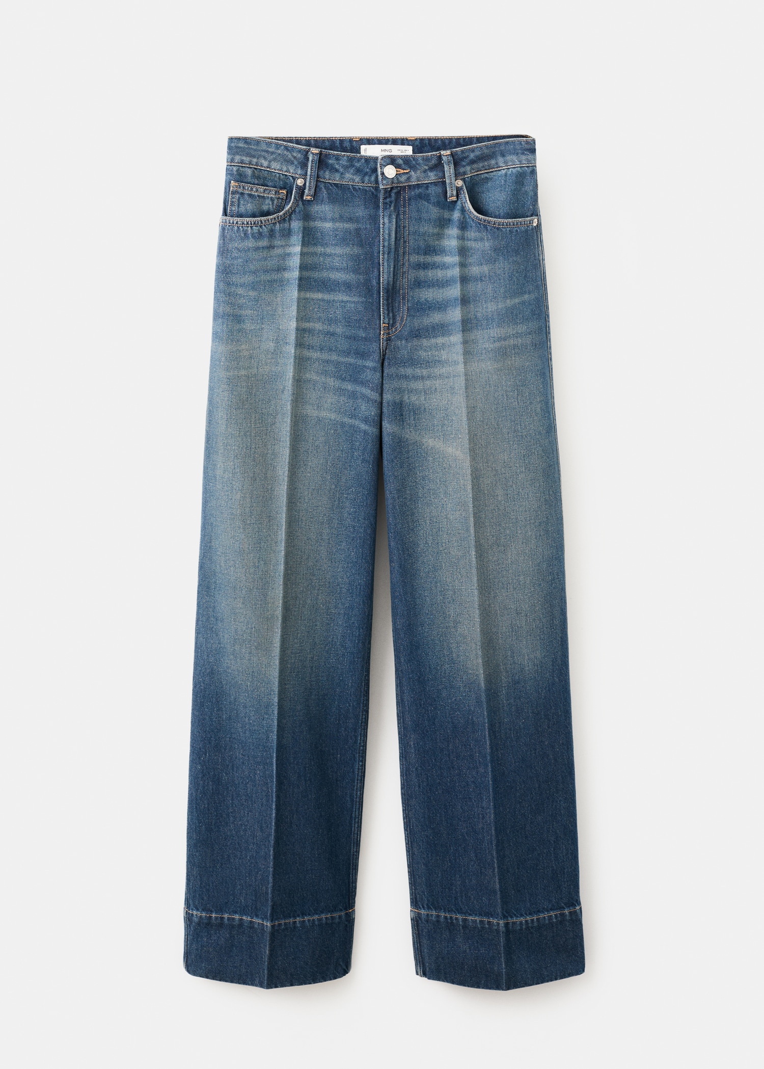 Straight-Leg Jeans With Seam Stitching - Women | Mango Usa
