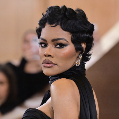 US actress Teyana Taylor attends the 83rd annual Golden Globe Awards at the Beverly Hilton hotel in Beverly Hills, California, on January 11, 2026