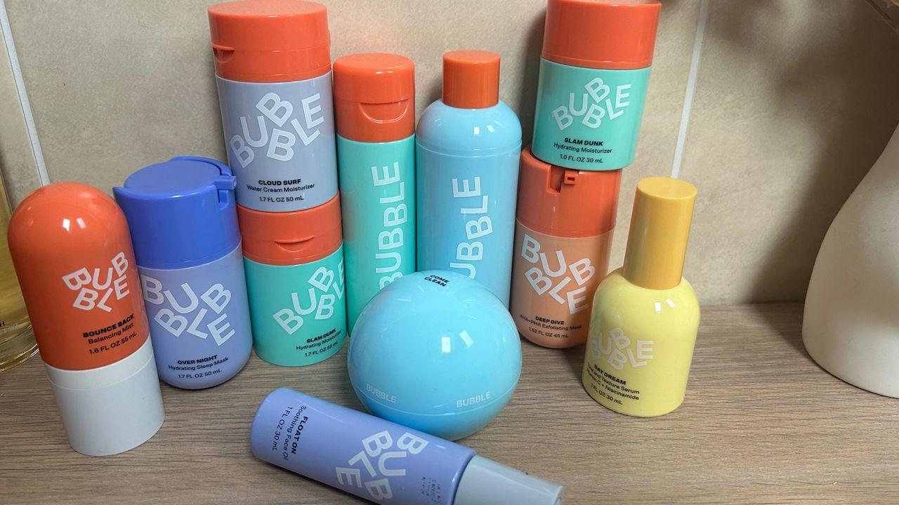 best Bubble Skincare products - line up of Bubble skincare products