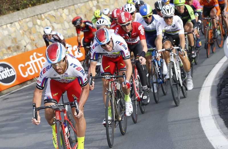 Luca Paolini (Katusha) was very close to leading out Alexander Kristoff to back-to-back Milan-San Remo wins