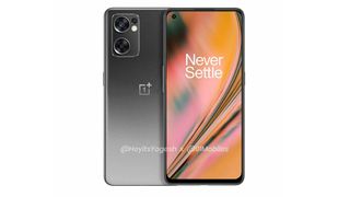 An unofficial render of the OnePlus Nord 2 CE, showing it from both the front and back