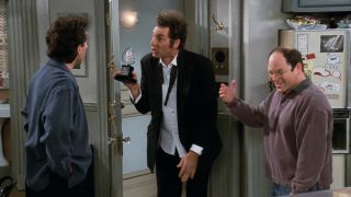 Jerry Seinfeld, Michael Richards, and Jason Alexander on Seinfeld