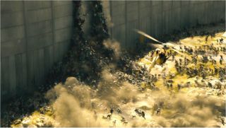 a scene from World War Z with lots of zombies 