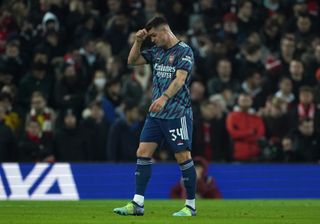 Granit Xhaka's red card at Liverpool means he is one of several Arsenal players unavailable for the trip to Tottenham.