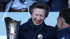 Scotland captain Sione Tuipulotu shakes hands with Princess Anne after the Guinness Six Nations 2026 match between Scotland and France at Scottish Gas Murrayfield on March 07, 2026
