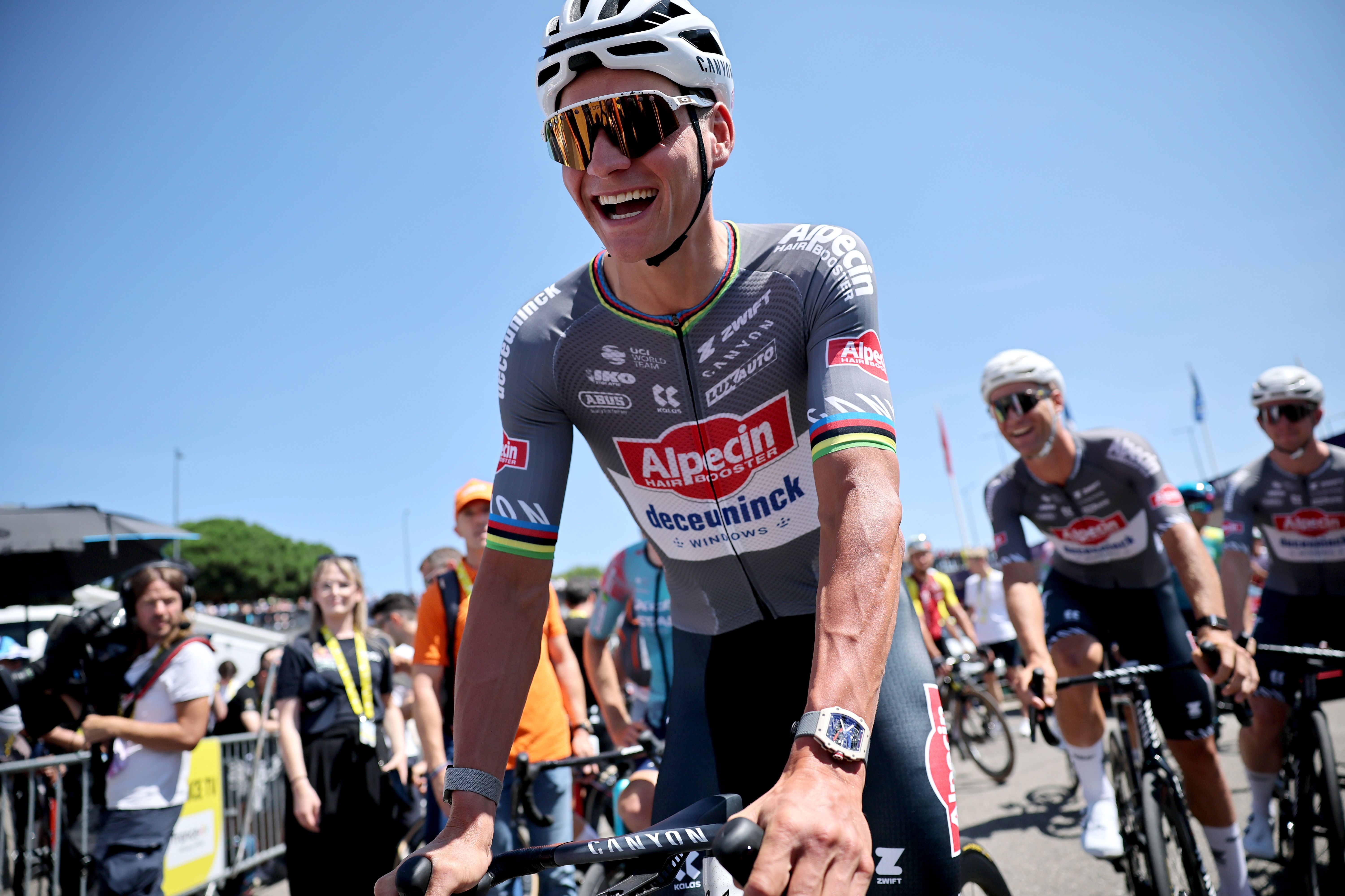 Mathieu van der Poel at the Tour de France
