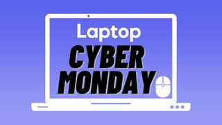 Cyber Monday deals Laptop Mag deals badge against blue background