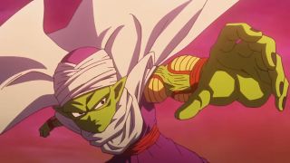 Young Piccolo prepares to punch someone