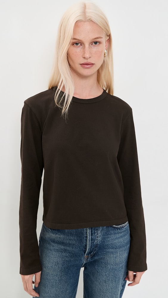 Margo Long Sleeve Tee - Chocolate