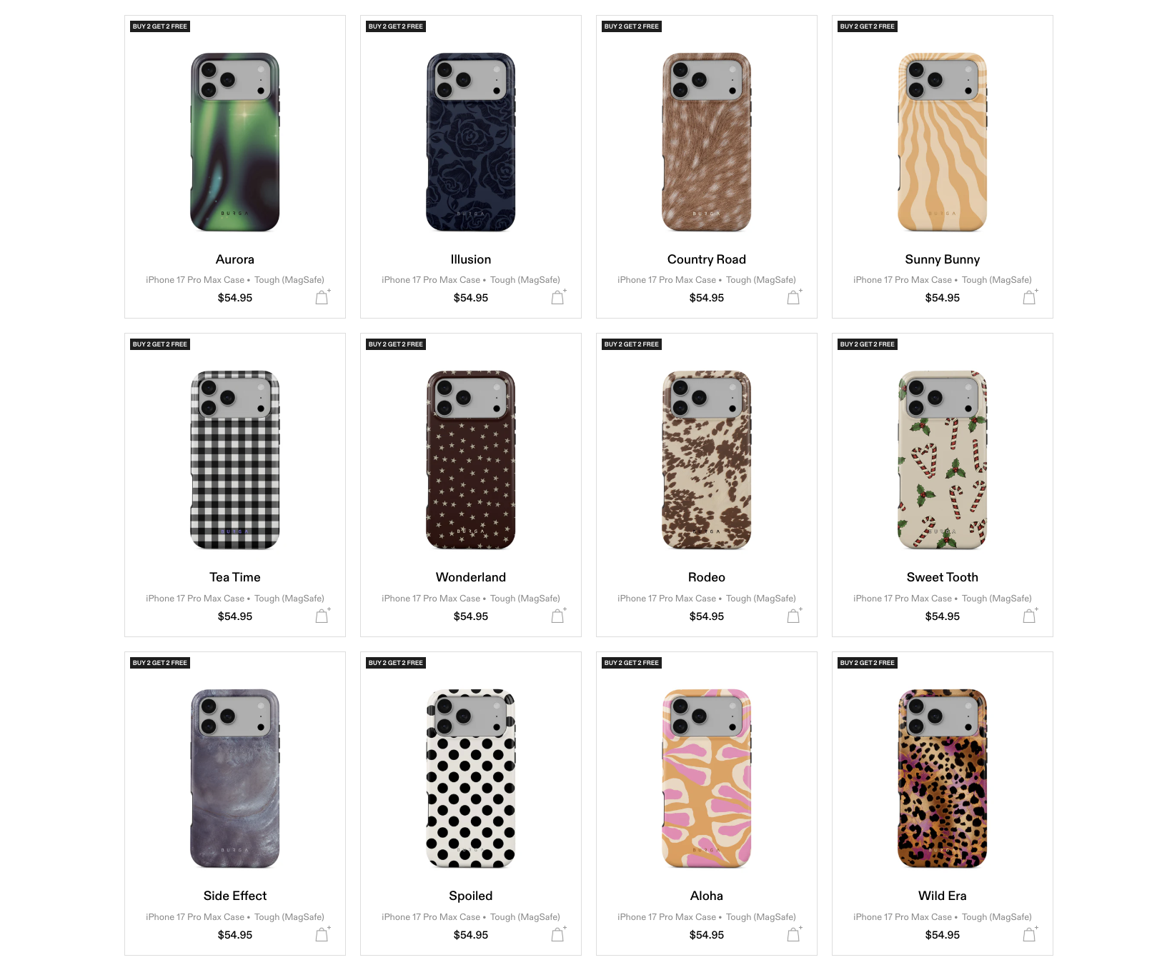 Burga iPhone cases