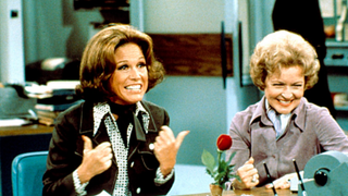 Mary Tyler Moore and Betty White on The Mary Tyler Moore Show