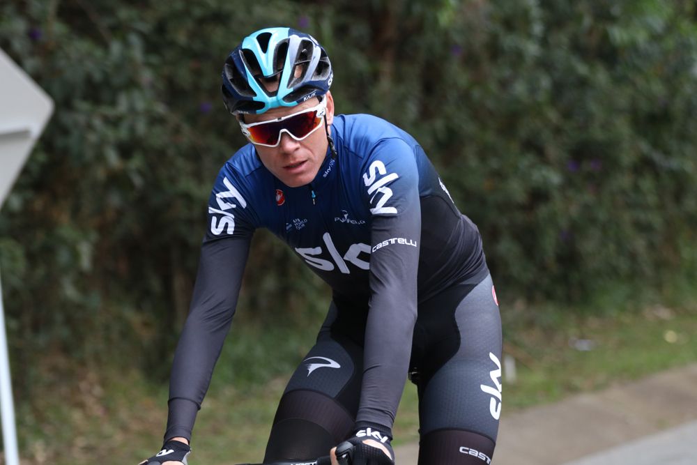 Chris Froome training in Colombia