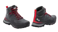Jack Wolfskin Force Striker Texapore hiking boots with red detail