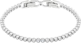 Swarovski Women's Emily Bracelet Brilliant White Crystals With Rhodium Plating From the Swarovski Emily Collection