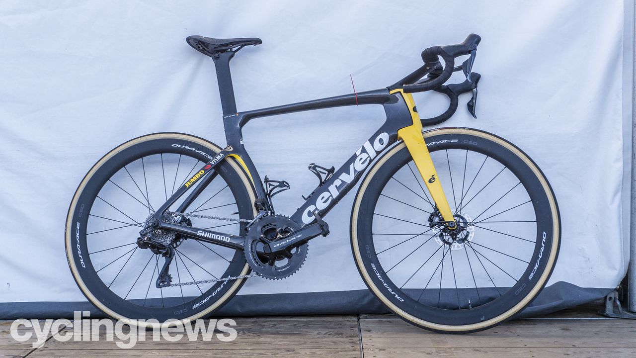 Wout Van Aert's bike from Omloop Het Nieuwsblad